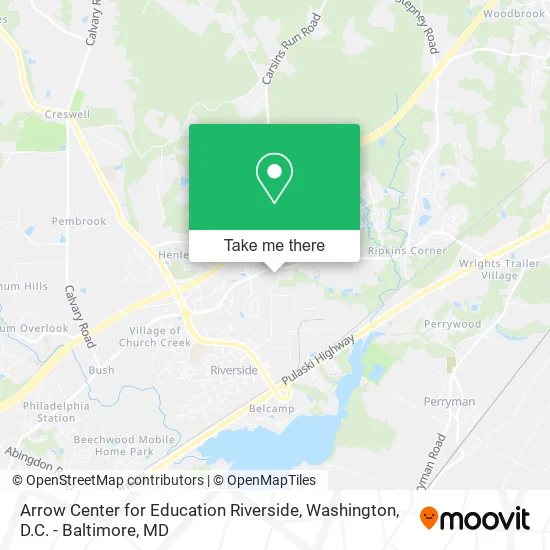 Arrow Center for Education Riverside map
