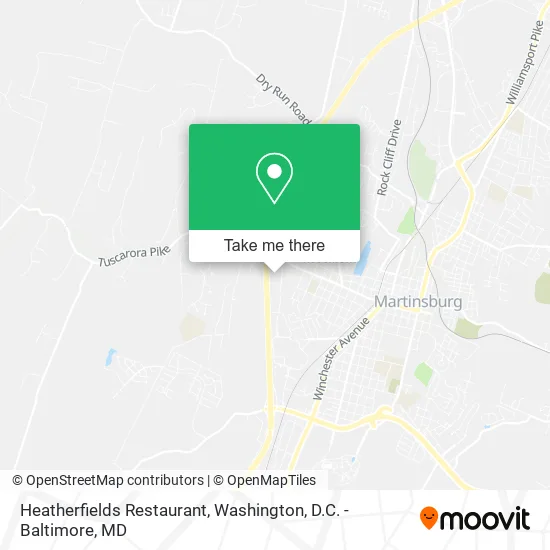 Heatherfields Restaurant map