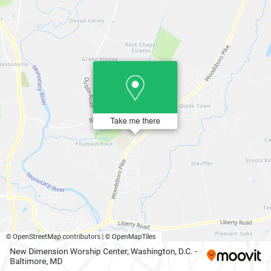 Mapa de New Dimension Worship Center