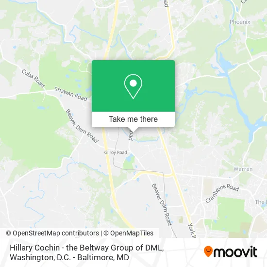 Mapa de Hillary Cochin - the Beltway Group of DML