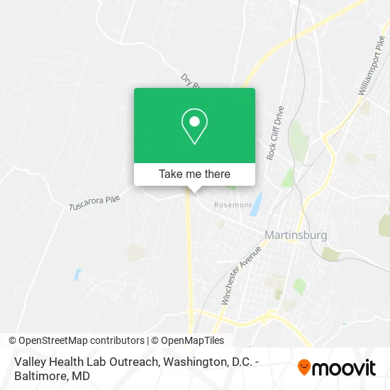 Mapa de Valley Health Lab Outreach