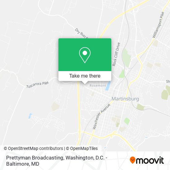 Prettyman Broadcasting map