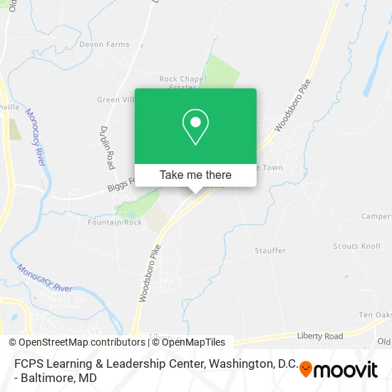 Mapa de FCPS Learning & Leadership Center