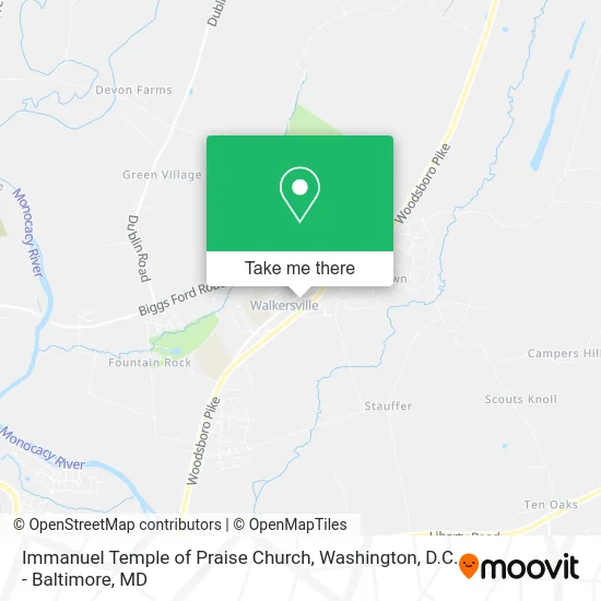 Immanuel Temple of Praise Church map