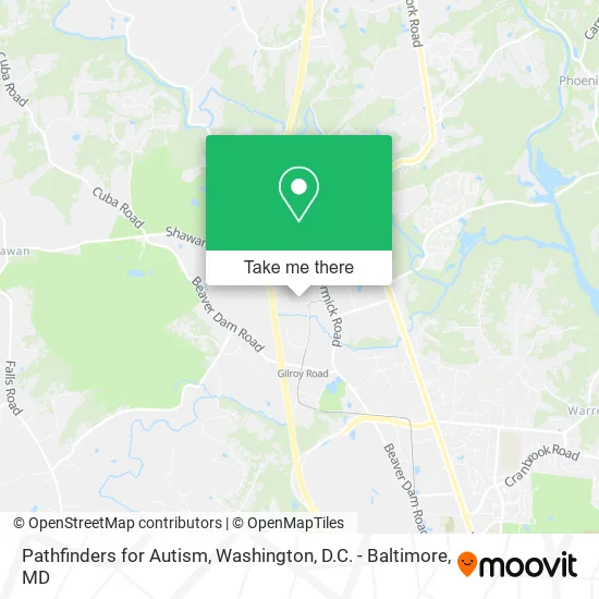 Mapa de Pathfinders for Autism