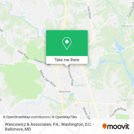 Mapa de Wancowicz & Associates, P.A.