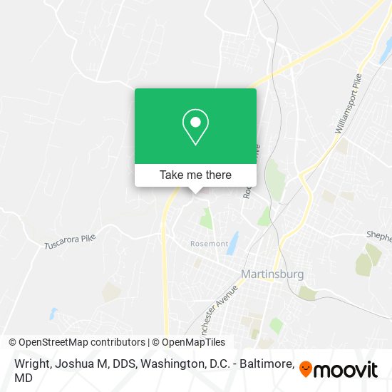 Mapa de Wright, Joshua M, DDS