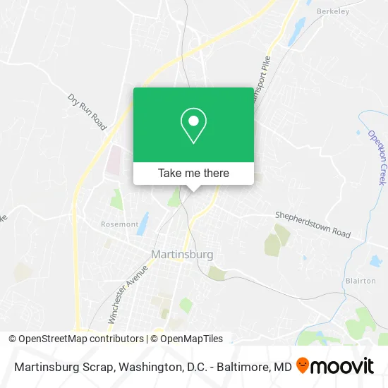 Martinsburg Scrap map