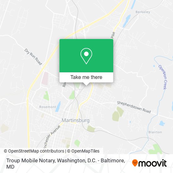 Troup Mobile Notary map