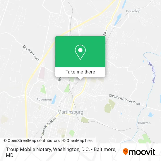 Mapa de Troup Mobile Notary