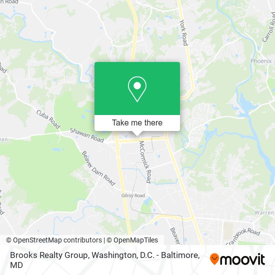 Mapa de Brooks Realty Group