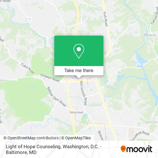 Mapa de Light of Hope Counseling