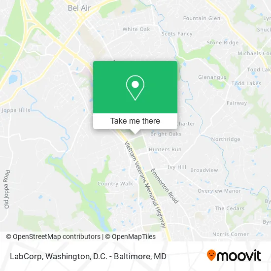 LabCorp map