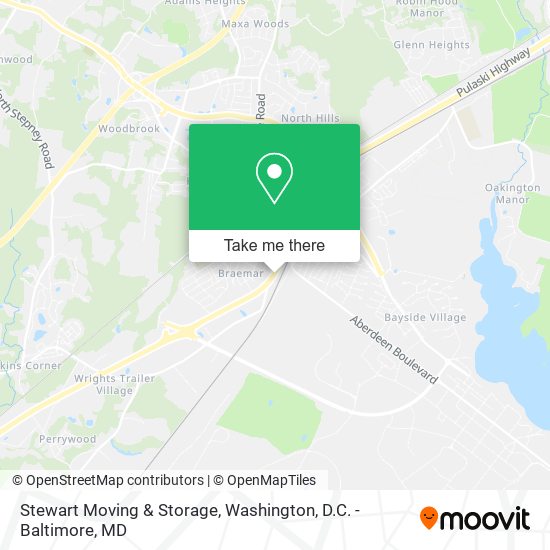 Stewart Moving & Storage map