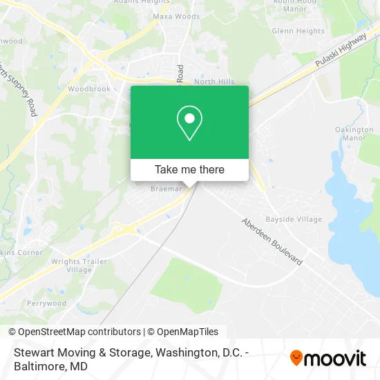 Stewart Moving & Storage map