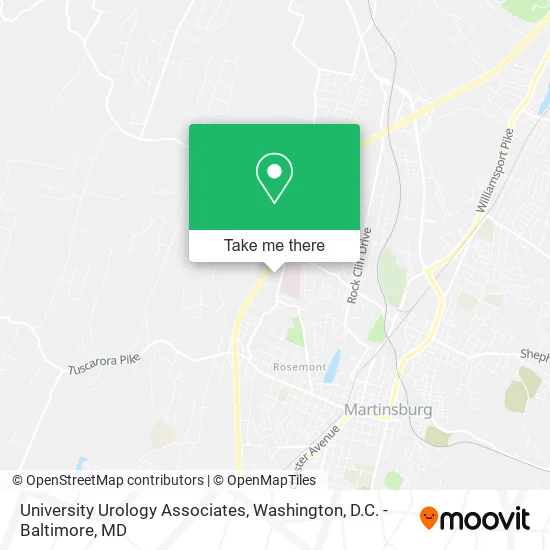 University Urology Associates map