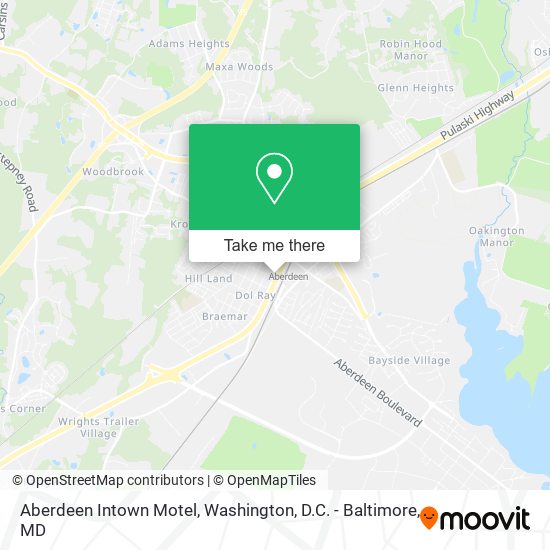 Mapa de Aberdeen Intown Motel