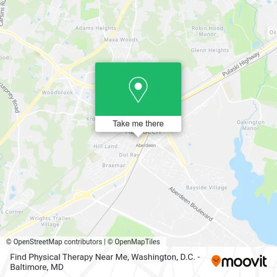 Find Physical Therapy Near Me map