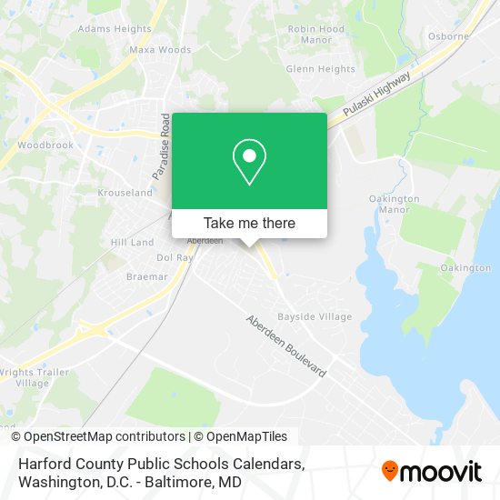 Harford County Public Schools Calendars map