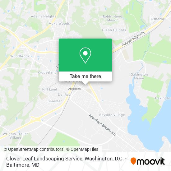 Clover Leaf Landscaping Service map
