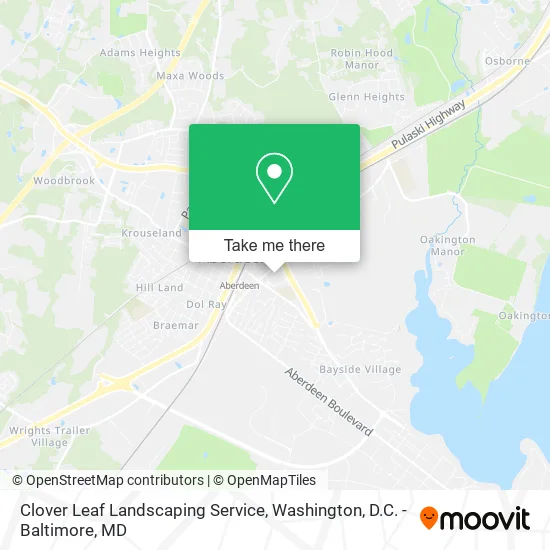 Mapa de Clover Leaf Landscaping Service