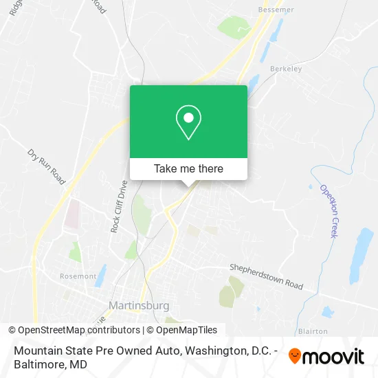 Mountain State Pre Owned Auto map