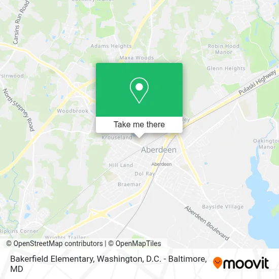 Bakerfield Elementary map