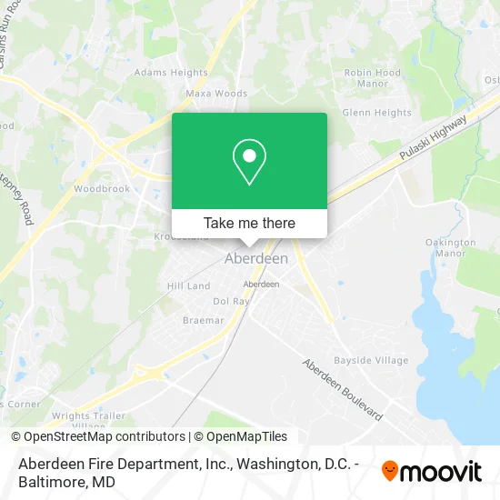 Aberdeen Fire Department, Inc. map