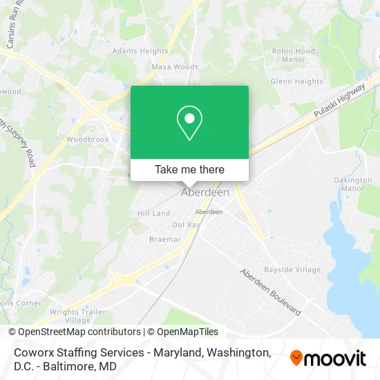 Coworx Staffing Services - Maryland map