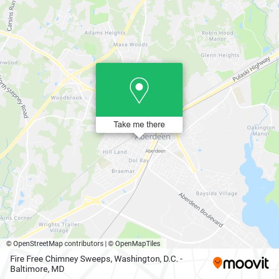Fire Free Chimney Sweeps map