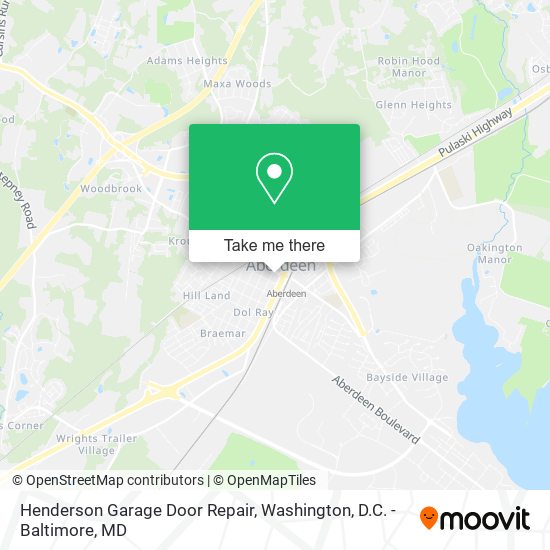 Henderson Garage Door Repair map