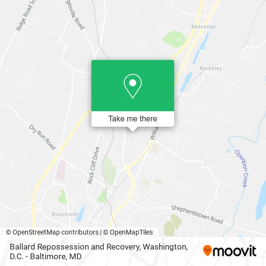 Ballard Repossession and Recovery map