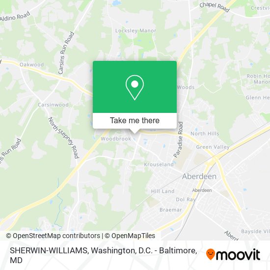 SHERWIN-WILLIAMS map