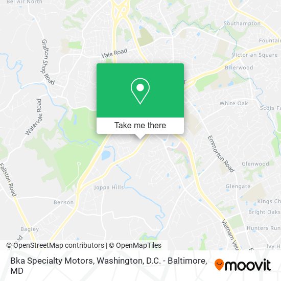 Bka Specialty Motors map