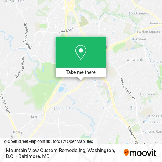 Mapa de Mountain View Custom Remodeling