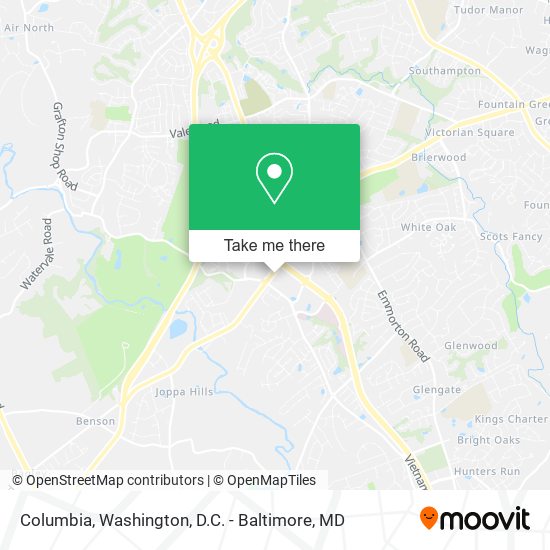 Columbia map