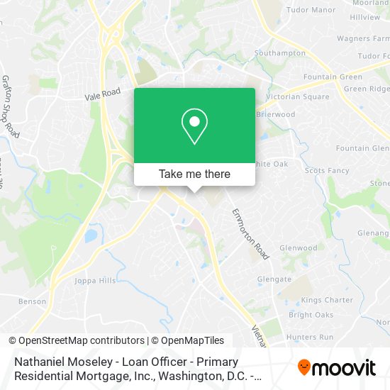 Nathaniel Moseley - Loan Officer - Primary Residential Mortgage, Inc. map