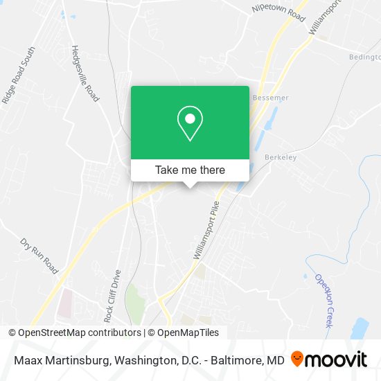 Mapa de Maax Martinsburg