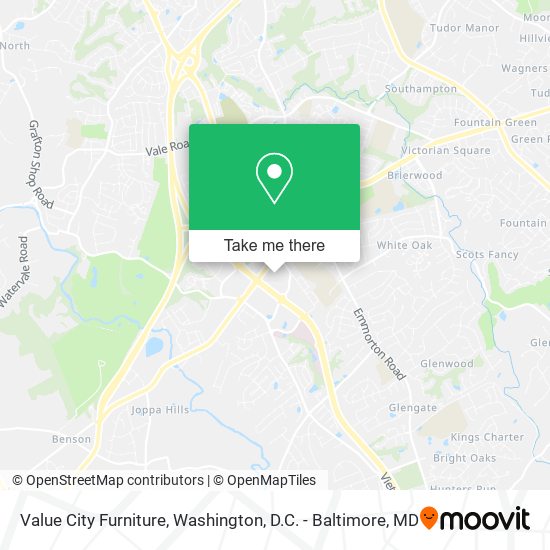 Value City Furniture map