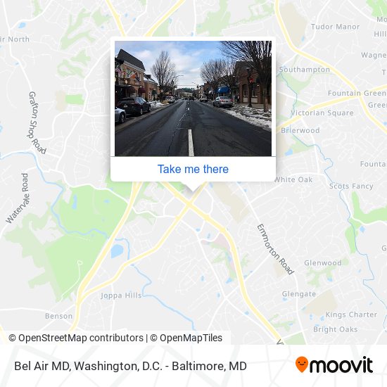 Bel Air MD map