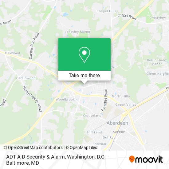 ADT A D Security & Alarm map