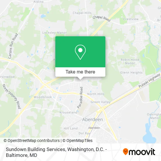 Sundown Building Services map