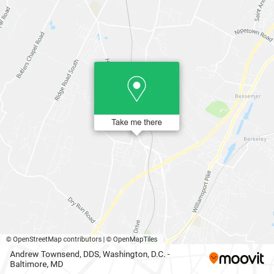 Andrew Townsend, DDS map