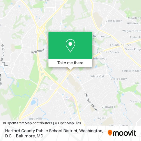 Harford County Public School District map