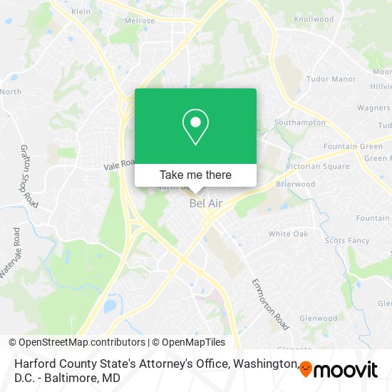 Mapa de Harford County State's Attorney's Office