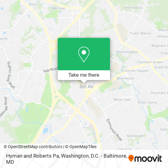 Hyman and Roberts Pa map