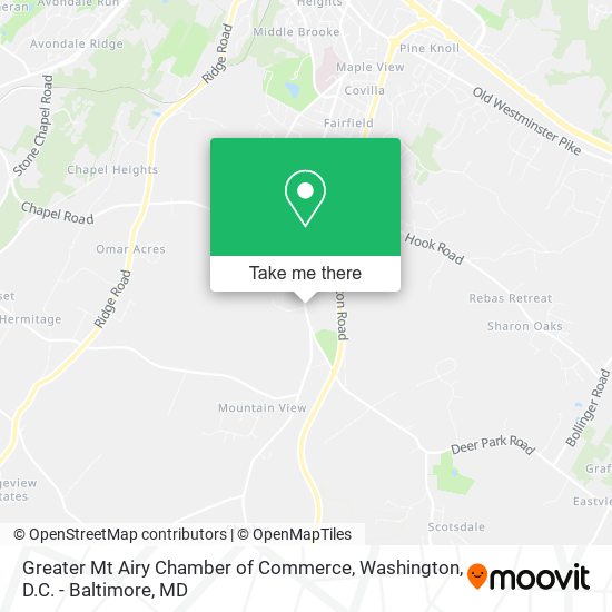 Greater Mt Airy Chamber of Commerce map