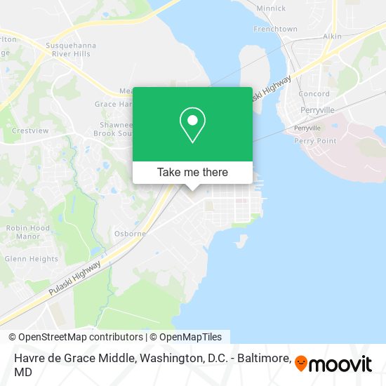 Mapa de Havre de Grace Middle