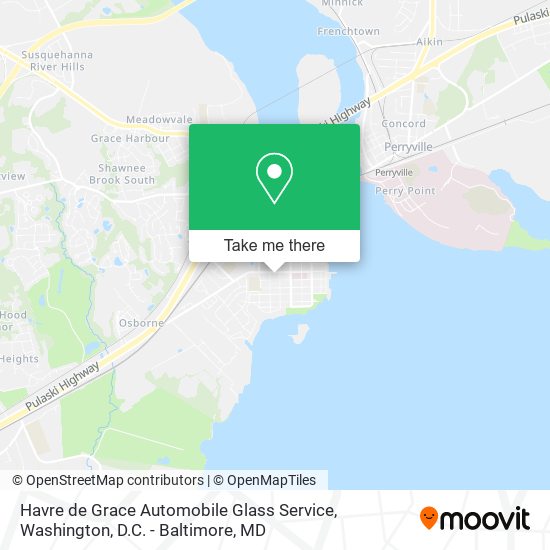 Mapa de Havre de Grace Automobile Glass Service