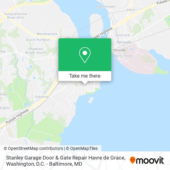 Mapa de Stanley Garage Door & Gate Repair Havre de Grace